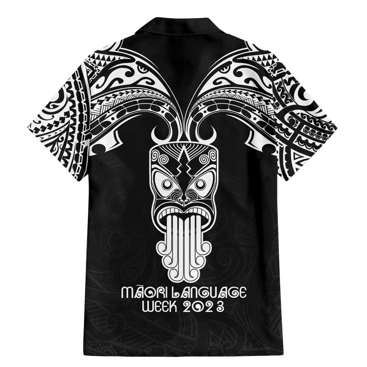 New Zealand Te Reo Maori Family Matching Mermaid Dress and Hawaiian Shirt Kia Kaha Maori Language Week Black Style LT9 - Polynesian Pride