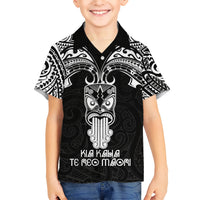 New Zealand Te Reo Maori Hawaiian Shirt Kia Kaha Maori Language Week Black Style LT9 - Polynesian Pride