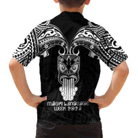 New Zealand Te Reo Maori Hawaiian Shirt Kia Kaha Maori Language Week Black Style LT9 - Polynesian Pride