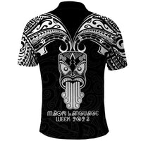 New Zealand Te Reo Maori Polo Shirt Kia Kaha Maori Language Week Black Style LT9 - Polynesian Pride