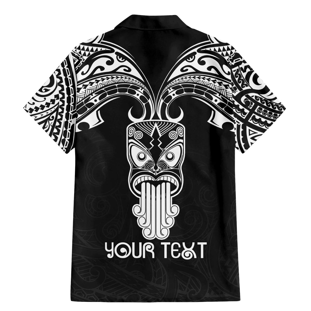 Personalised New Zealand Te Reo Maori Family Matching Mermaid Dress and Hawaiian Shirt Kia Kaha Maori Language Week Black Style LT9 - Polynesian Pride