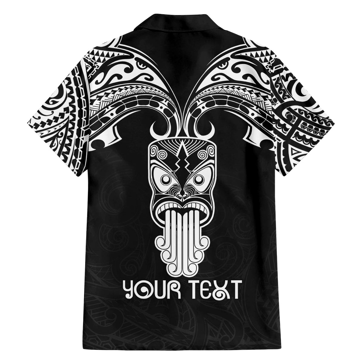 Personalised New Zealand Te Reo Maori Family Matching Tank Maxi Dress and Hawaiian Shirt Kia Kaha Maori Language Week Black Style LT9 - Polynesian Pride