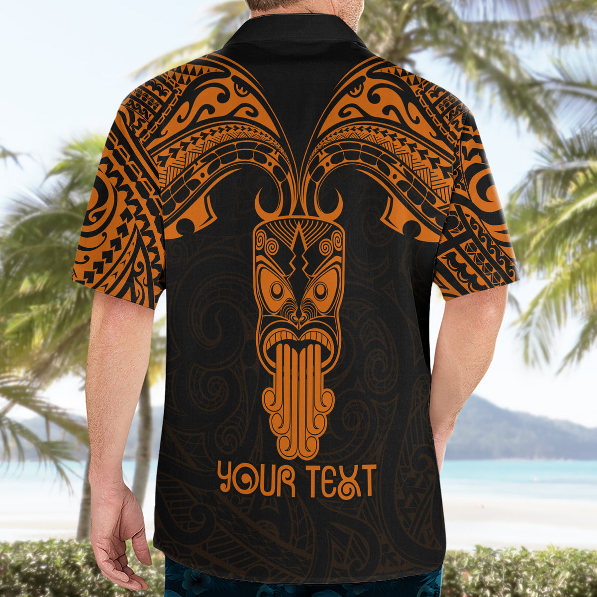 Personalised New Zealand Te Reo Maori Hawaiian Shirt Kia Kaha Maori Language Week Gold Style LT9 - Polynesian Pride