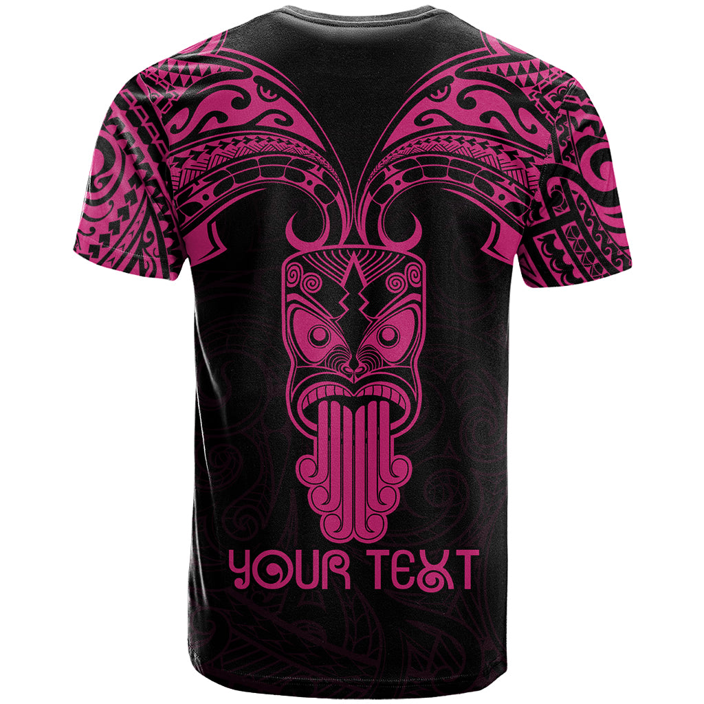 Personalised New Zealand Te Reo Maori T Shirt Kia Kaha Maori Language Week Pink Style LT9 - Polynesian Pride