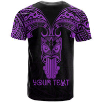 Personalised New Zealand Te Reo Maori T Shirt Kia Kaha Maori Language Week Purple Style LT9 - Polynesian Pride