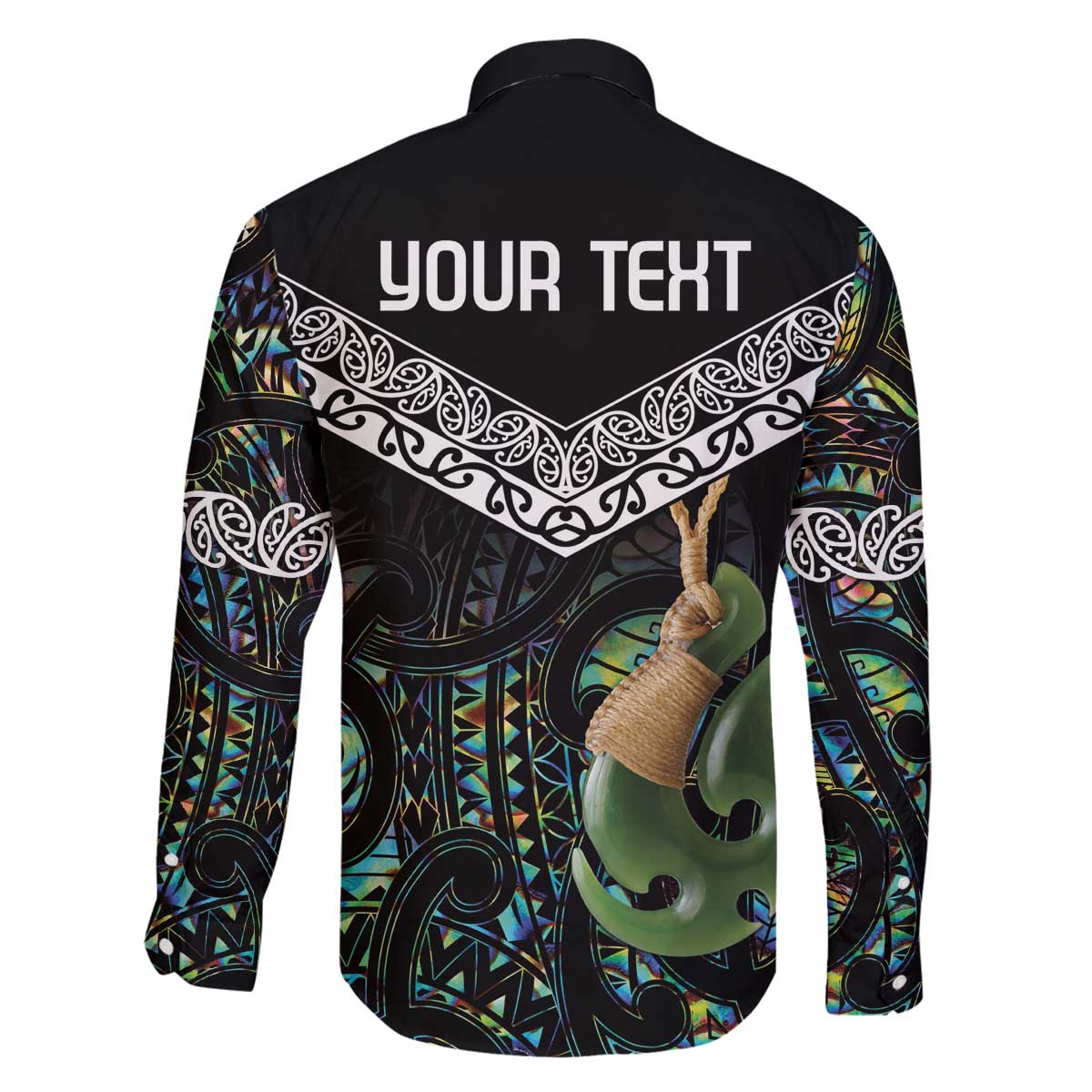 Personalised Maori Manaia Family Matching Off Shoulder Short Dress and Hawaiian Shirt New Zealand Tribal Hei Matau Papua Shell