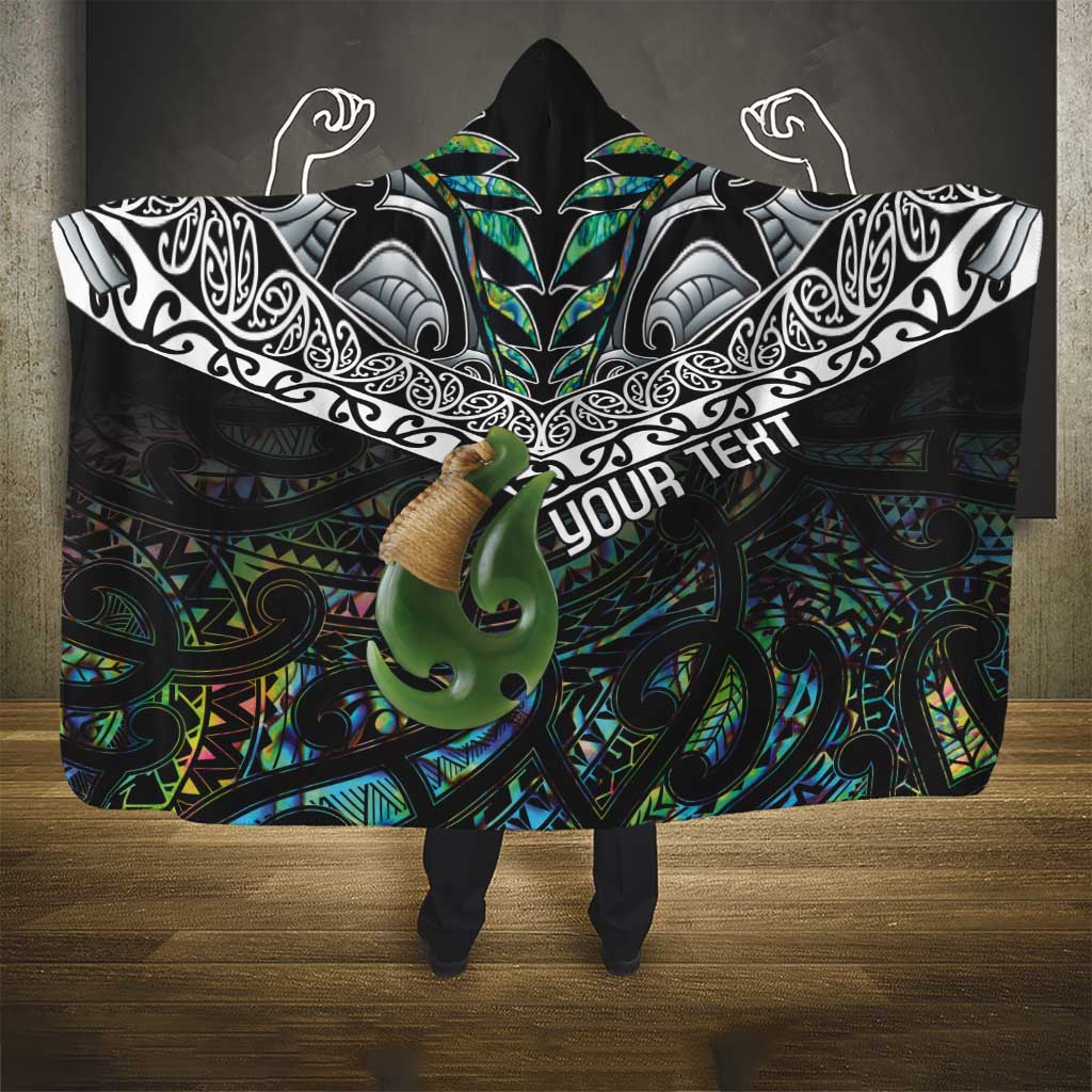 Personalised Maori Manaia Hooded Blanket New Zealand Tribal Hei Matau Papua Shell LT9 - Polynesian Pride