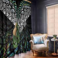 Personalised Maori Manaia Window Curtain New Zealand Tribal Hei Matau Papua Shell