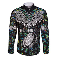 Custom New Zealand Family Matching Short Sleeve Bodycon Dress and Hawaiian Shirt Maori Rugby Tattoo Papua Shell