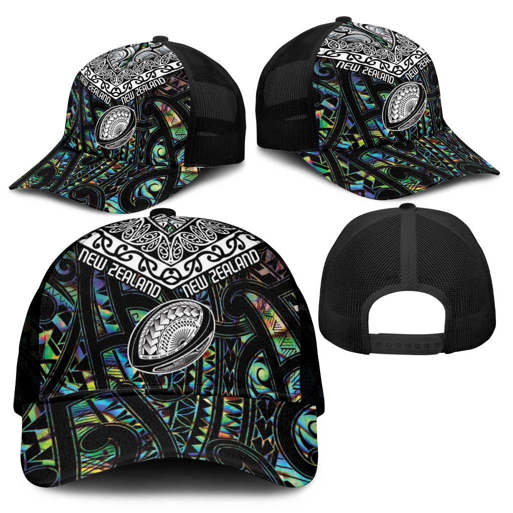 New Zealand Mesh Trucker Cap Maori Rugby Tattoo Papua Shell - Polynesian Pride