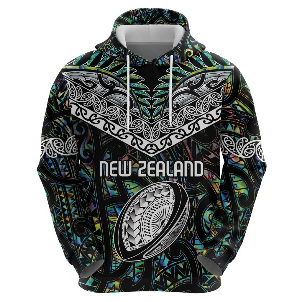Custom New Zealand Zip Hoodie Maori Rugby Tattoo Papua Shell