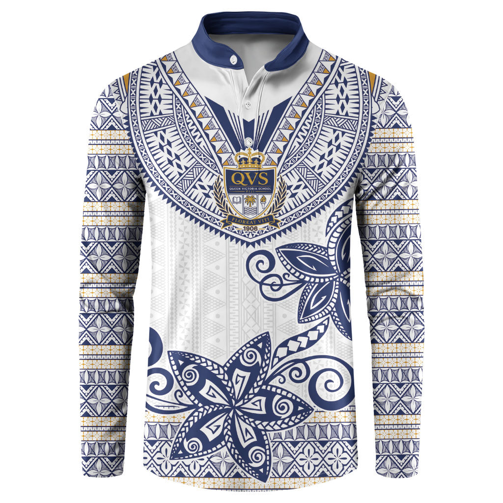 Fiji Queen Victoria School Personalised Button Sweatshirt QVS 120 Years Queen Victoria Alumni Legacy