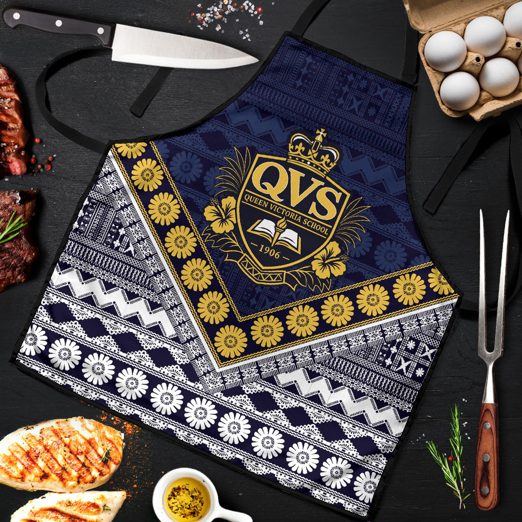 Fiji Queen Victoria School Apron QVS 1906 Generational School Legacy LT9 Blue - Polynesian Pride