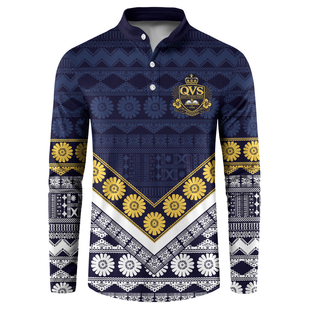 Fiji Queen Victoria School Button Sweatshirt QVS 1906 Generational School Legacy