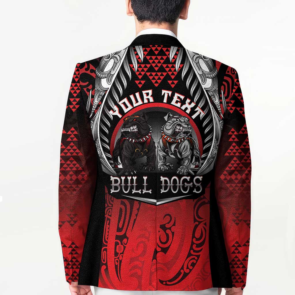 Aotearoa Bulldog Personalised Blazer Maori Kowhaiwhai Motif - Polynesian Pride