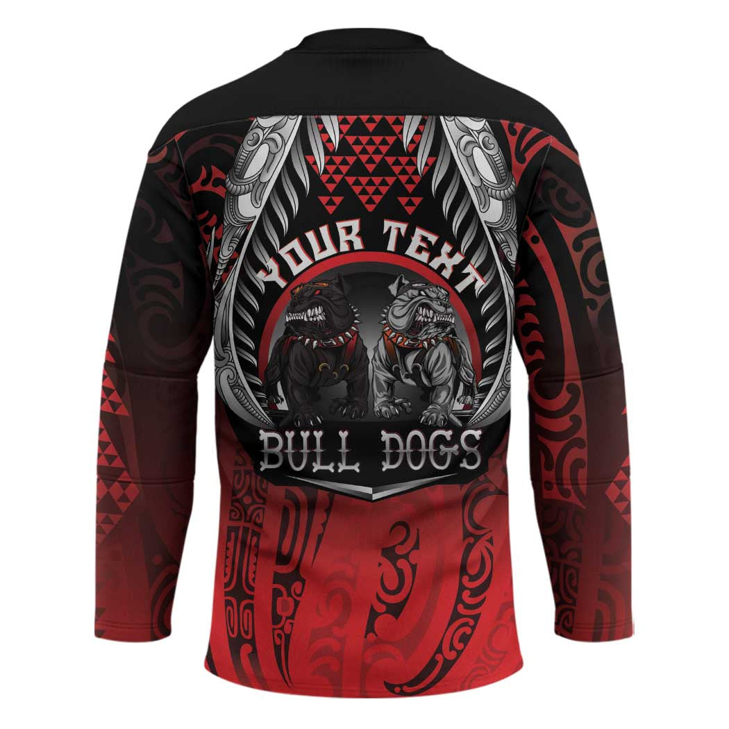 Aotearoa Bulldog Personalised Hockey Jersey Maori Kowhaiwhai Motif - Polynesian Pride