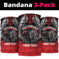 Aotearoa Bulldog Personalised Neck Gaiter Maori Kowhaiwhai Motif - Polynesian Pride