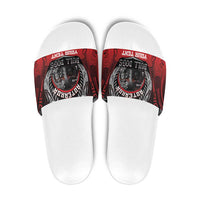Aotearoa Bulldog Personalised Slide Sandals Maori Kowhaiwhai Motif - Polynesian Pride