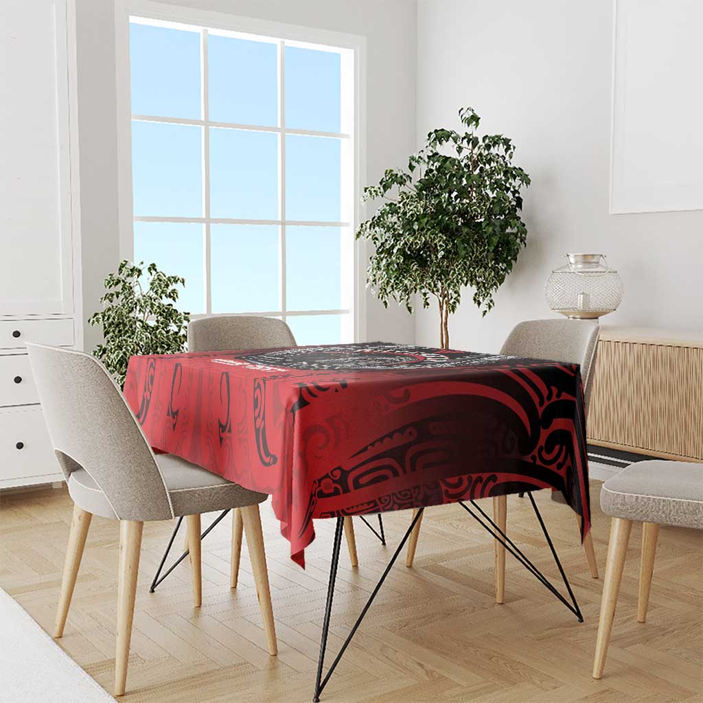 Aotearoa Bulldog Personalised Tablecloth Maori Kowhaiwhai Motif LT9 - Polynesian Pride