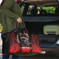 Aotearoa Bulldog Personalised Travel Bag Maori Kowhaiwhai Motif - Polynesian Pride