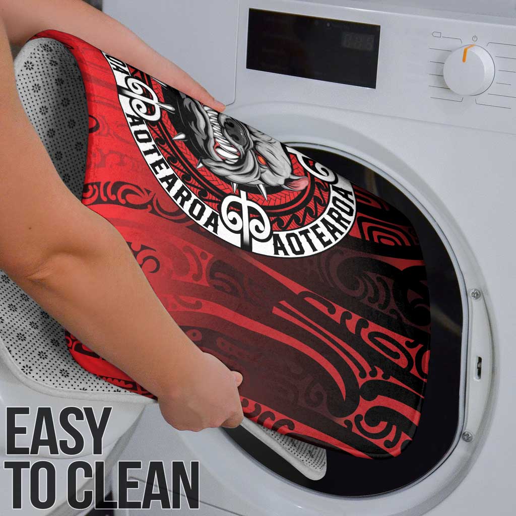 Aotearoa Bulldog Bathroom Set New Zealand Kowhaiwhai Tribal - Polynesian Pride