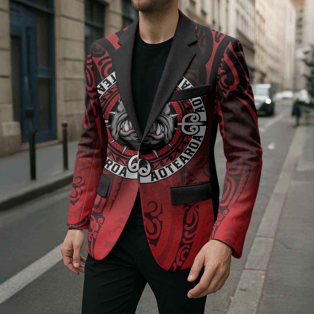 Aotearoa Bulldog Blazer New Zealand Kowhaiwhai Tribal - Polynesian Pride