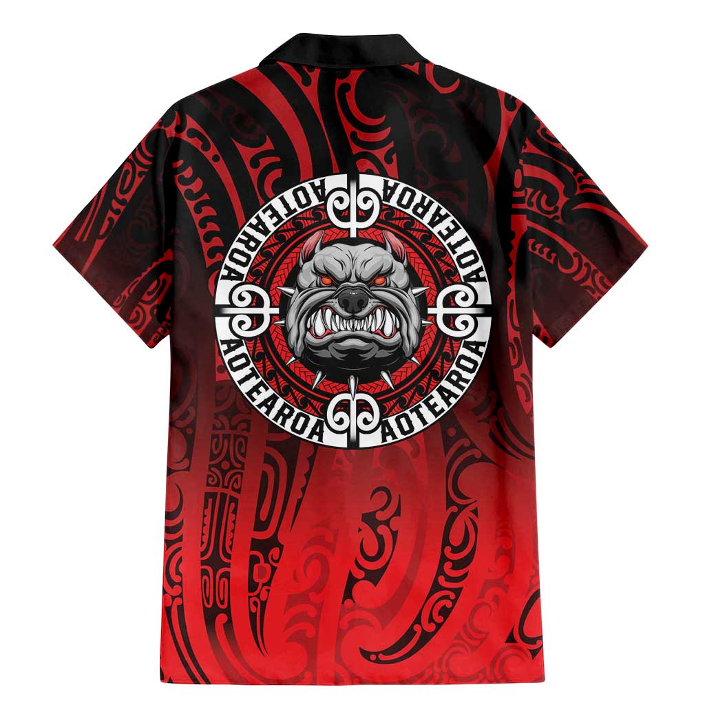 Aotearoa Bulldog Family Matching Mermaid Dress and Hawaiian Shirt New Zealand Kowhaiwhai Tribal