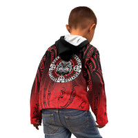 Aotearoa Bulldog Kid Hoodie New Zealand Kowhaiwhai Tribal