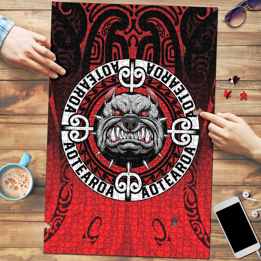 Aotearoa Bulldog Puzzle New Zealand Kowhaiwhai Tribal - Polynesian Pride