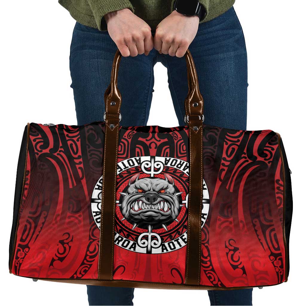 Aotearoa Bulldog Travel Bag New Zealand Kowhaiwhai Tribal - Polynesian Pride