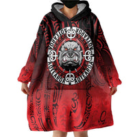Aotearoa Bulldog Wearable Blanket Hoodie New Zealand Kowhaiwhai Tribal