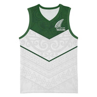 Custom New Zealand Maori Niho Taniwha Basketball Jersey - Polynesian Pride