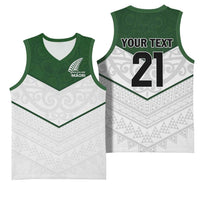Custom New Zealand Maori Niho Taniwha Basketball Jersey - Polynesian Pride
