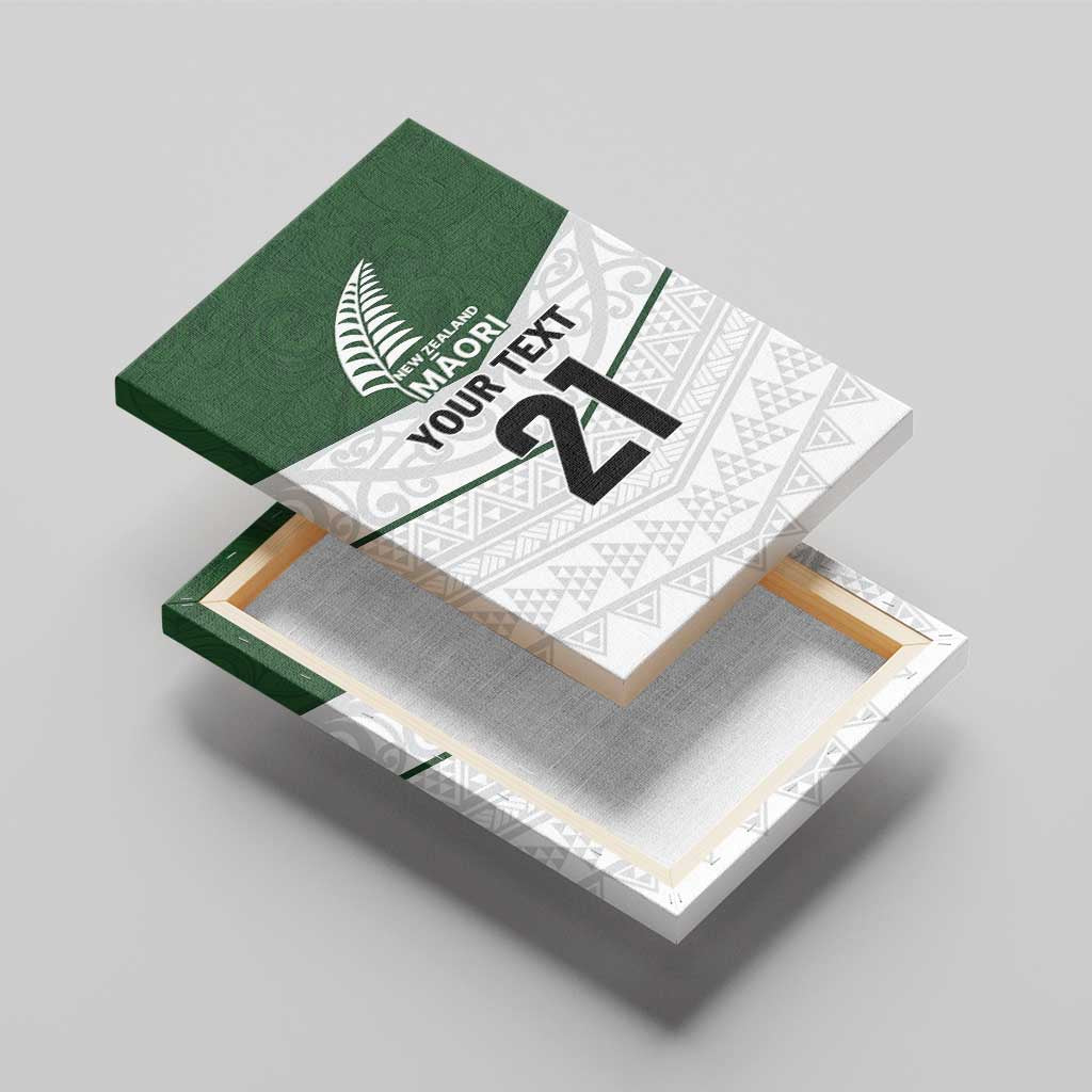 Custom New Zealand Maori Niho Taniwha Canvas Wall Art