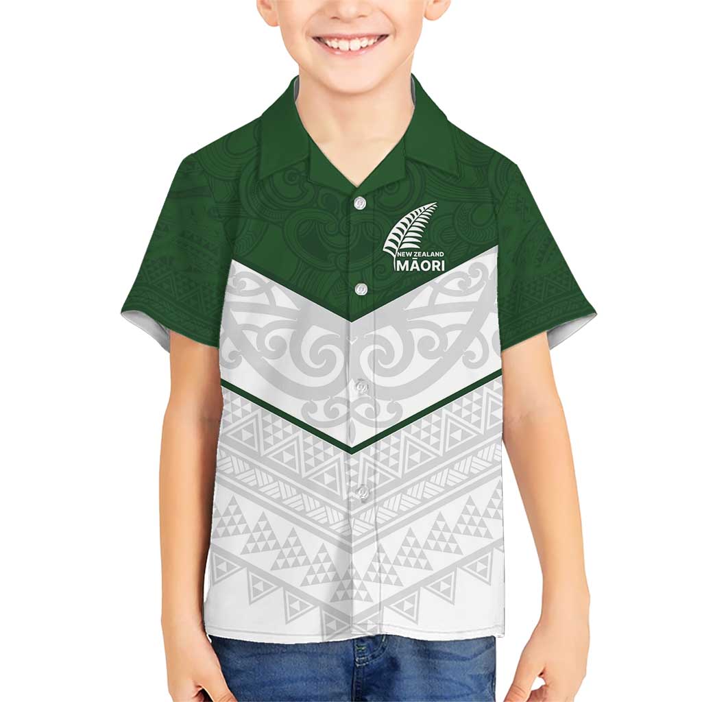 Custom New Zealand Maori Niho Taniwha Kid Hawaiian Shirt