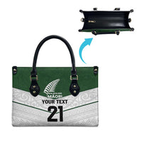 Custom New Zealand Maori Niho Taniwha Leather Bag - Polynesian Pride
