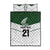 Custom New Zealand Maori Niho Taniwha Quilt Bed Set