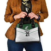 Custom New Zealand Maori Niho Taniwha Shoulder Handbag