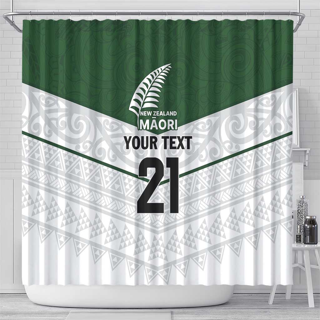 Custom New Zealand Maori Niho Taniwha Shower Curtain