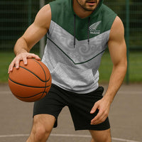 Custom New Zealand Maori Niho Taniwha Sleeveless Hoodie - Polynesian Pride