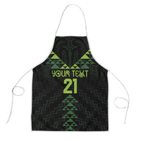 Custom New Zealand Maori Koru Koiri Motif Apron LT9 Green - Polynesian Pride