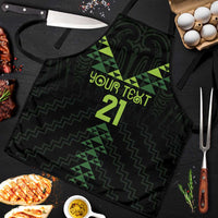 Custom New Zealand Maori Koru Koiri Motif Apron LT9 Green - Polynesian Pride