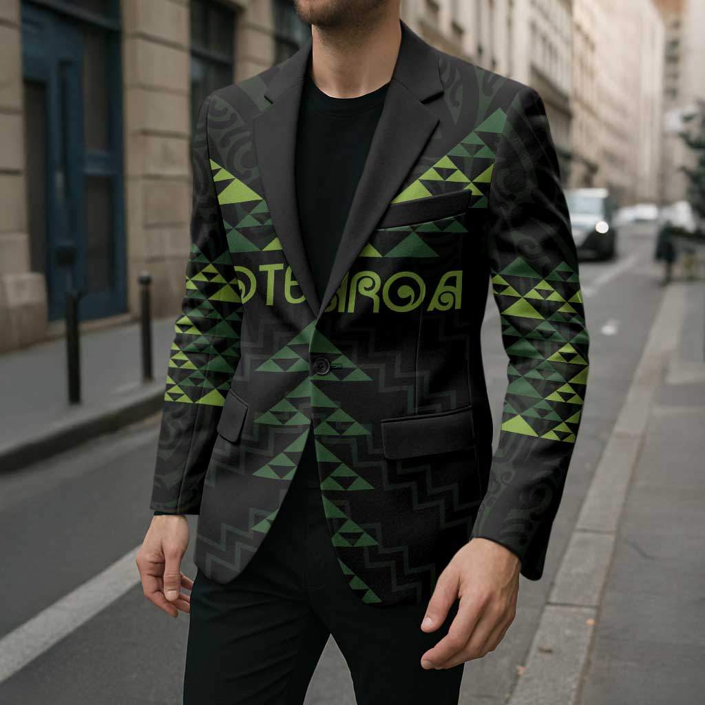 Custom New Zealand Maori Koru Koiri Motif Blazer - Polynesian Pride
