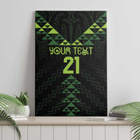 Custom New Zealand Maori Koru Koiri Motif Canvas Wall Art