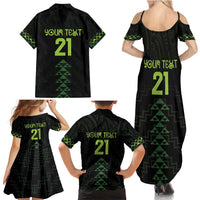 Custom New Zealand Maori Koru Koiri Motif Family Matching Summer Maxi Dress and Hawaiian Shirt