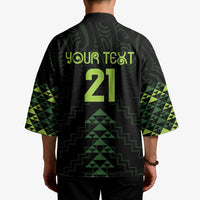 Custom New Zealand Maori Koru Koiri Motif Kimono - Polynesian Pride