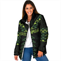 Custom New Zealand Maori Koru Koiri Motif Padded Jacket - Polynesian Pride