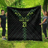 Custom New Zealand Maori Koru Koiri Motif Quilt