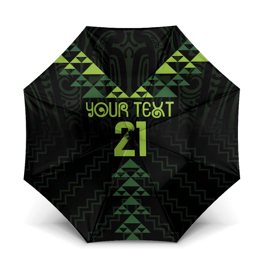 Custom New Zealand Maori Koru Koiri Motif Umbrella - Polynesian Pride