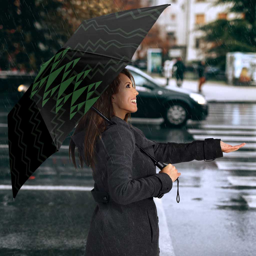 Custom New Zealand Maori Koru Koiri Motif Umbrella - Polynesian Pride